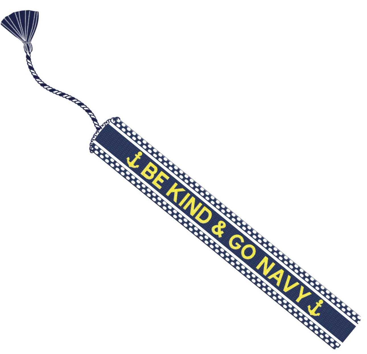 Embroidered Bracelet - Go Navy