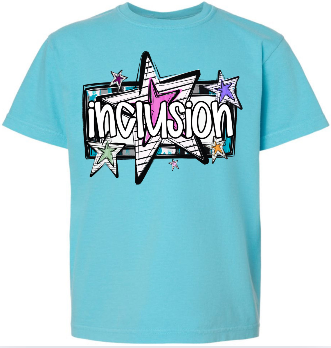 Adult Teal Inclusion Star T-Shirt