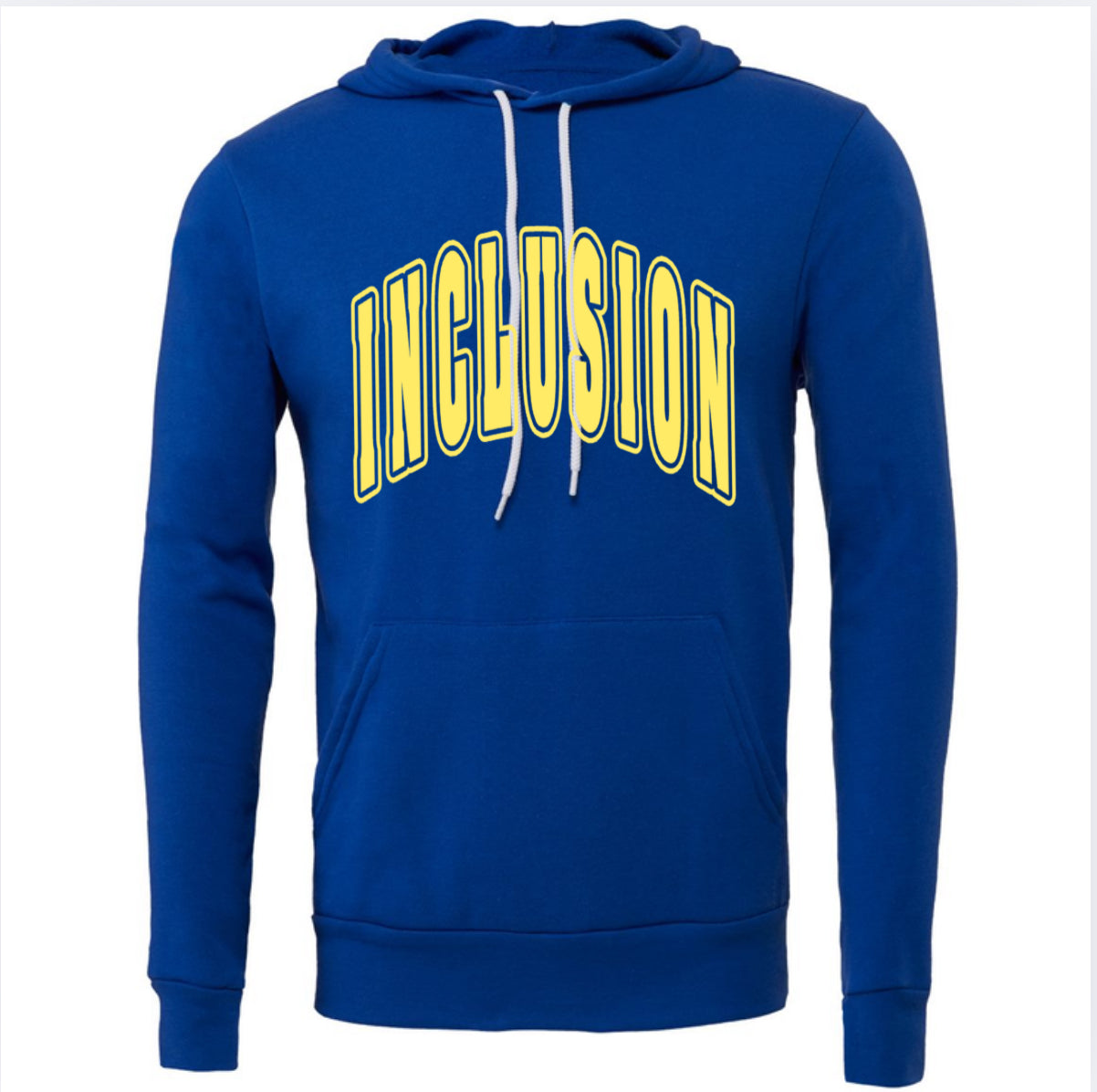 Adult Yellow Puff Inclusion Royal Blue Bella Canvas Hoodie