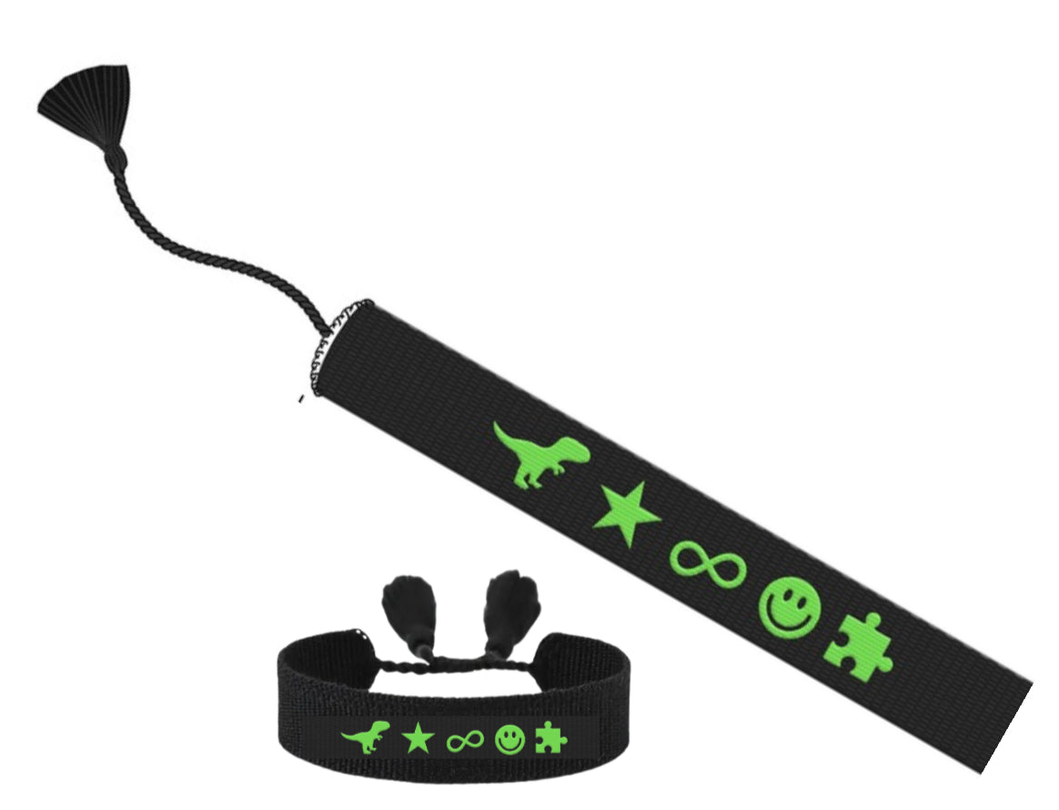 Parkers Charms- Embroidererd Bracelet