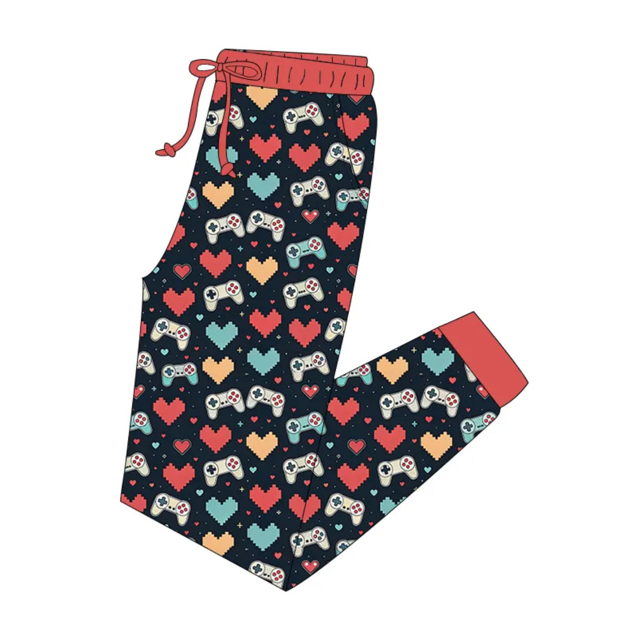 Adult Vday Gamer Jogger (ships end of Jan)