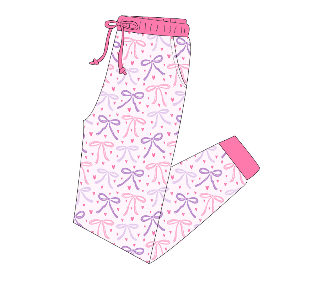 Adult H&H Hearts and Bows Jogger (ships mid April)