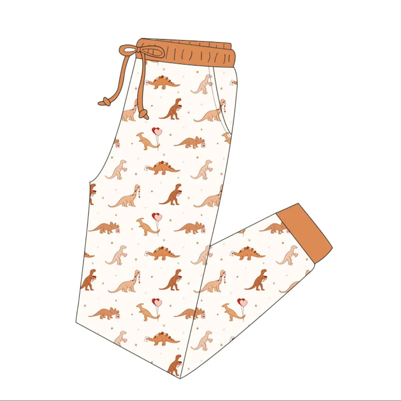 Adult Vday Dino Jogger (ships end of Jan)