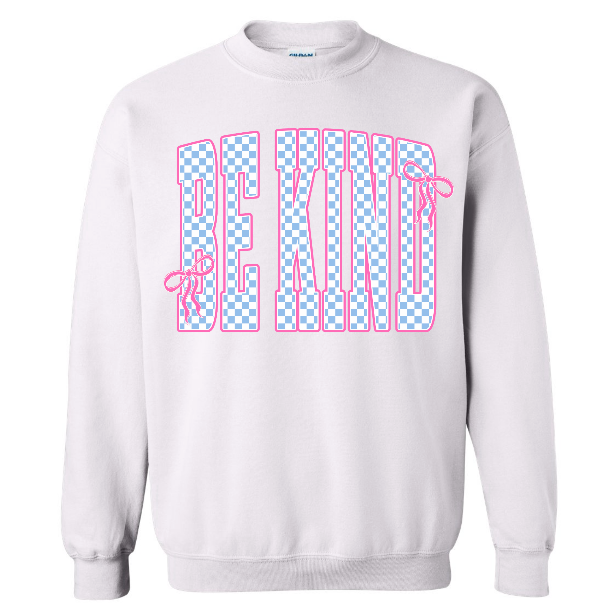 Adult Birthday Be Kind White Gildan Crewneck
