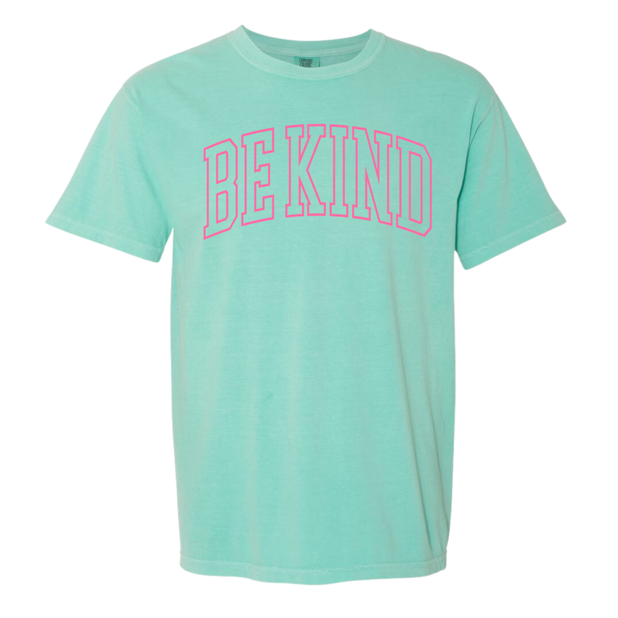 AA - Adult Neon Teal Be Kind T-Shirt