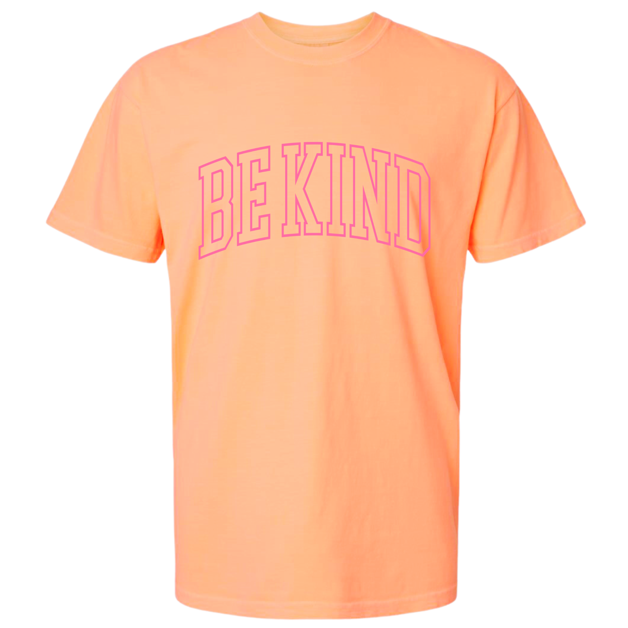 AA - Adult Neon Orange Be Kind T-Shirt