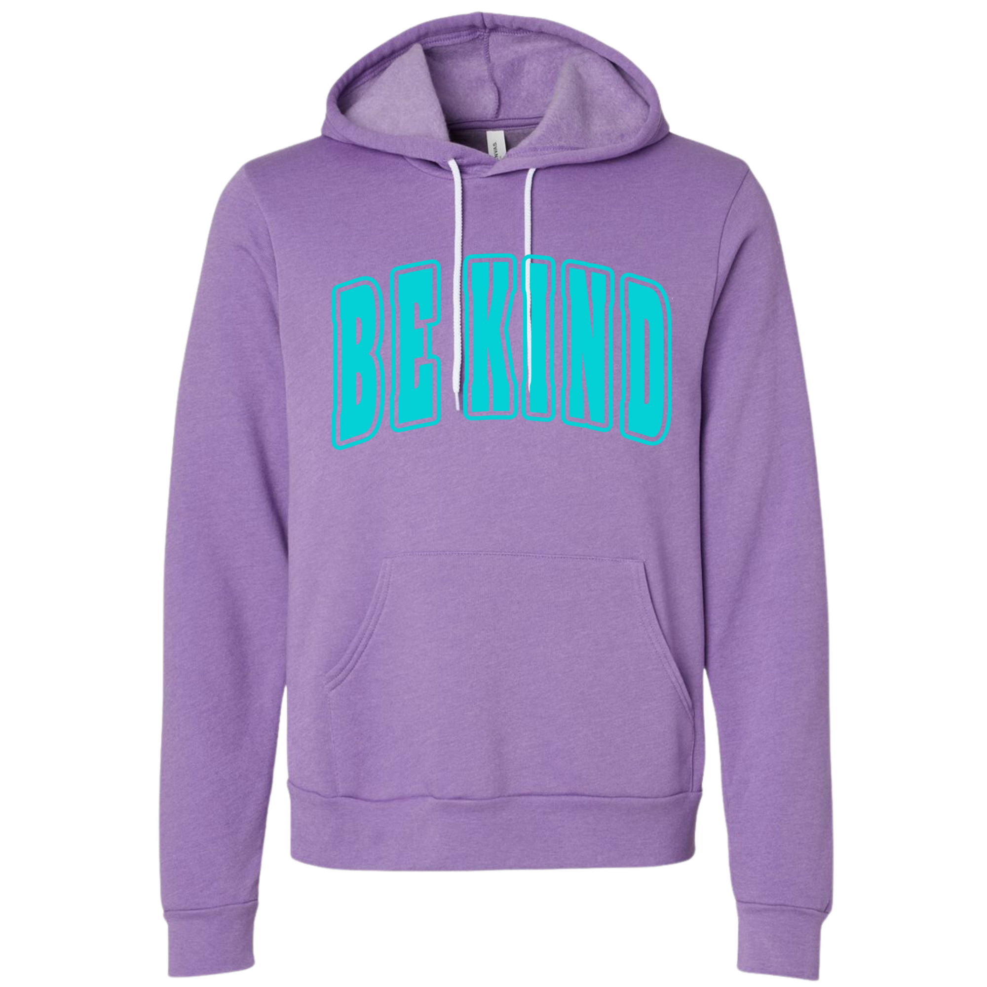 Adult Teal Puff Purple Bella Canvas Hoodie