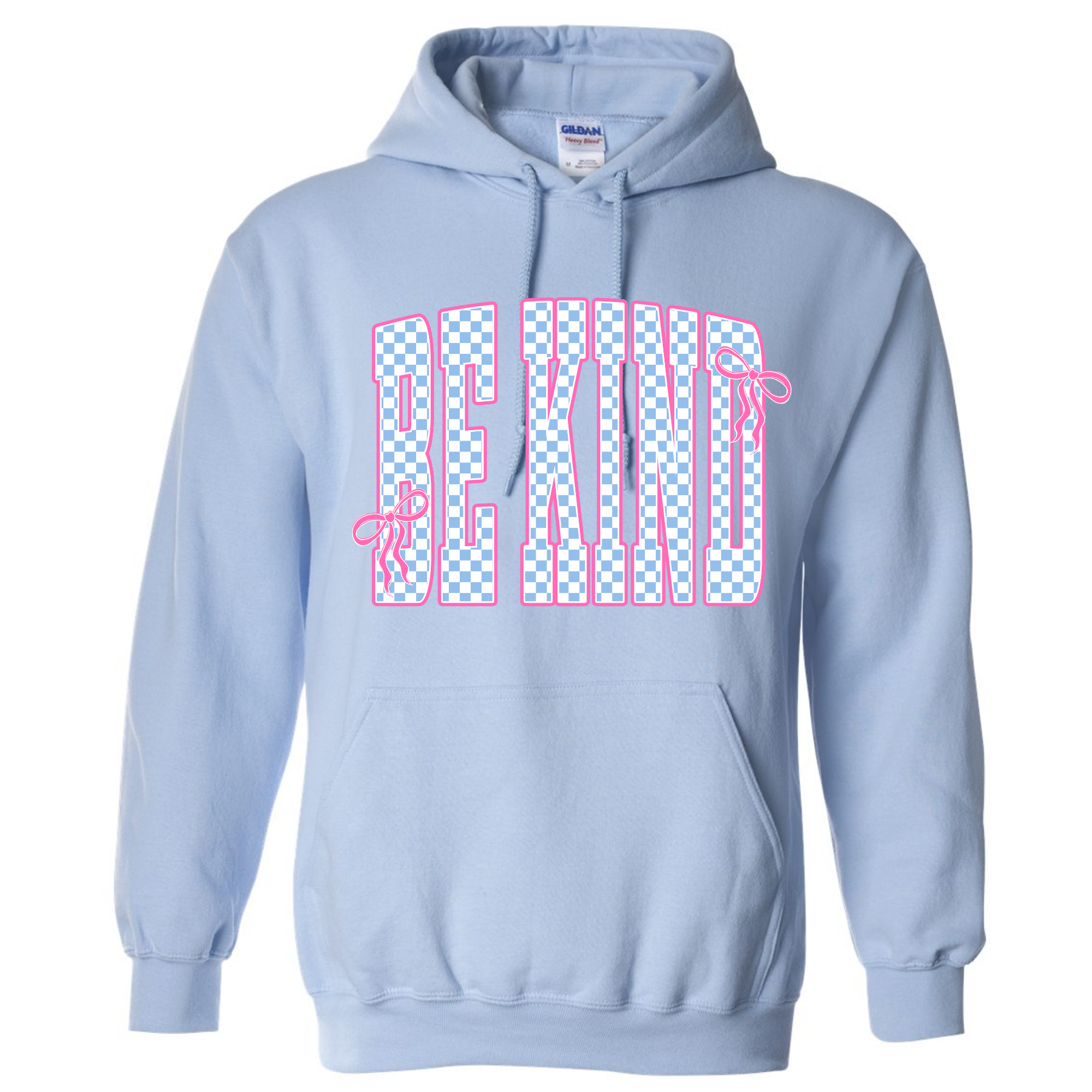 Adult Birthday Be Kind Light Blue Gildan Hoodie