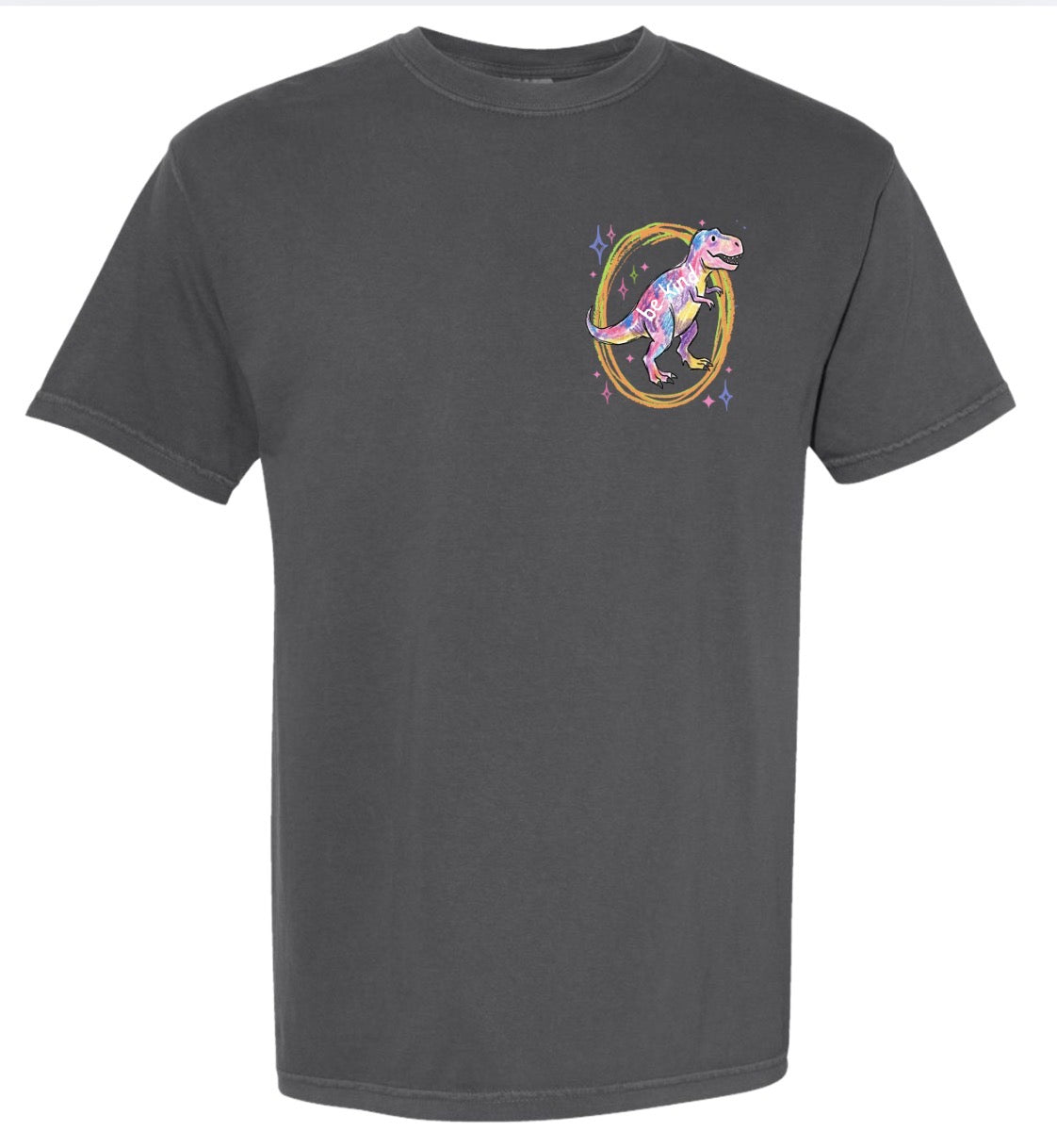 Kids Colorful Dino Gray CC Tshirt