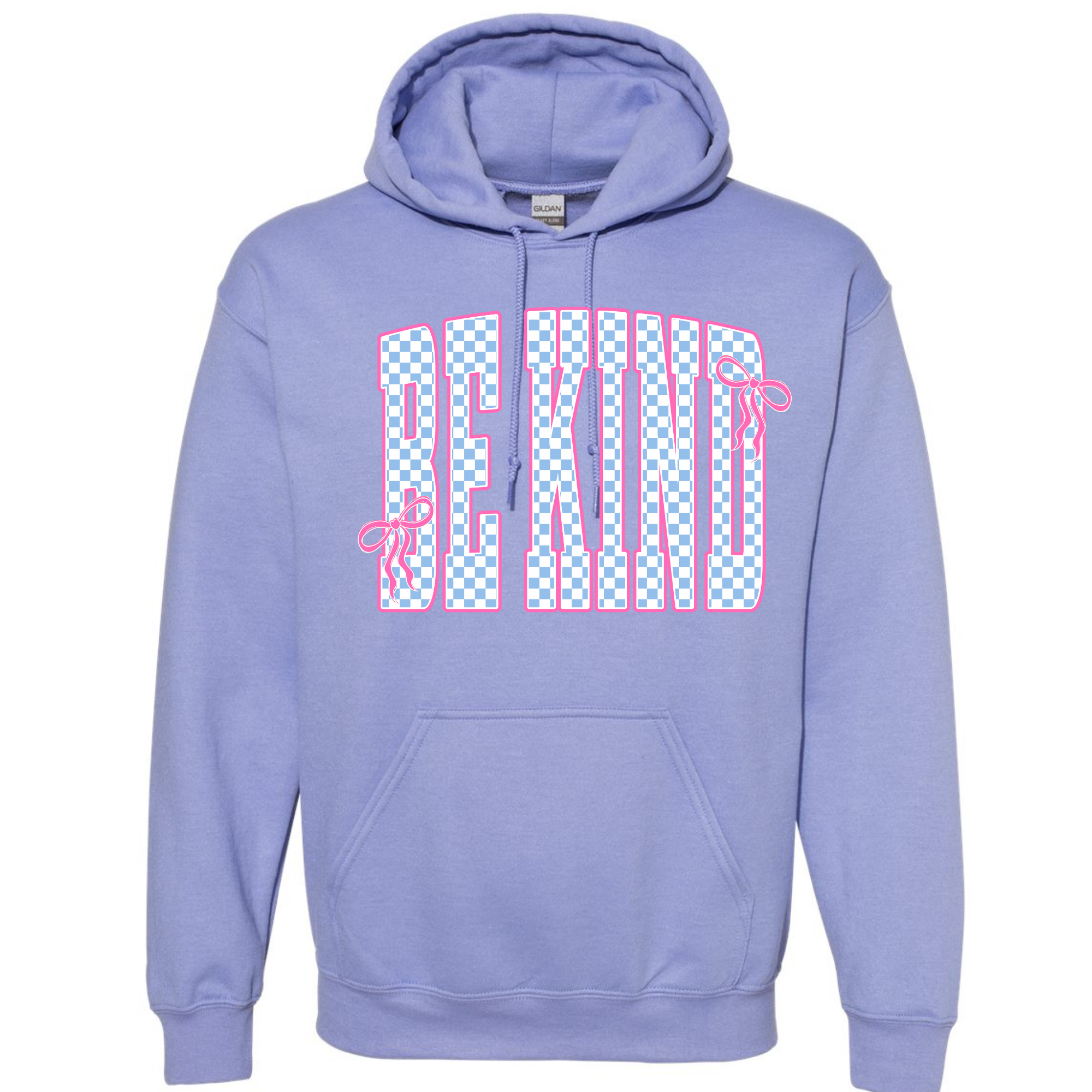 Adult Birthday Be Kind Violet Gildan Hoodie