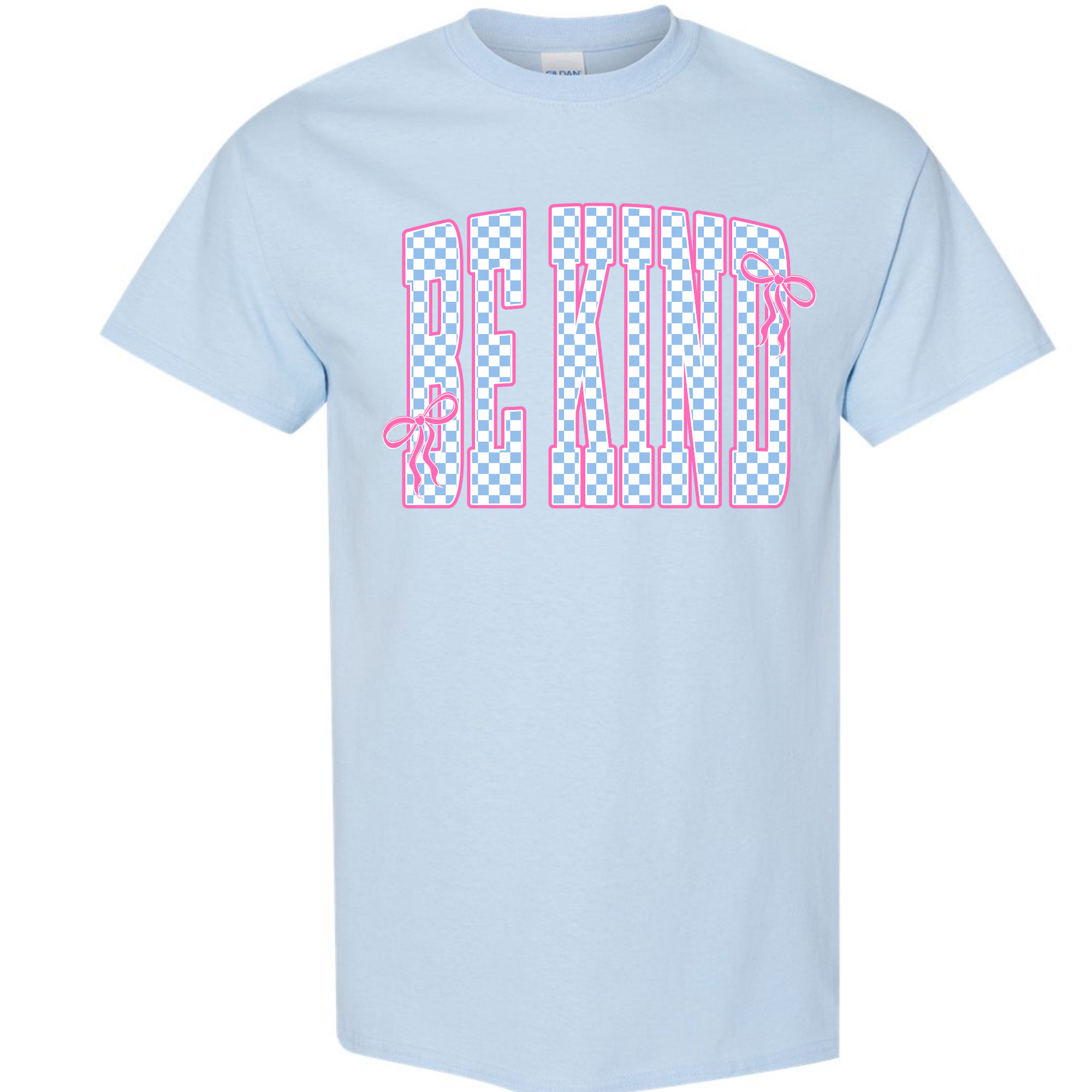 Adult Birthday Be Kind Light Blue Gildan TShirt