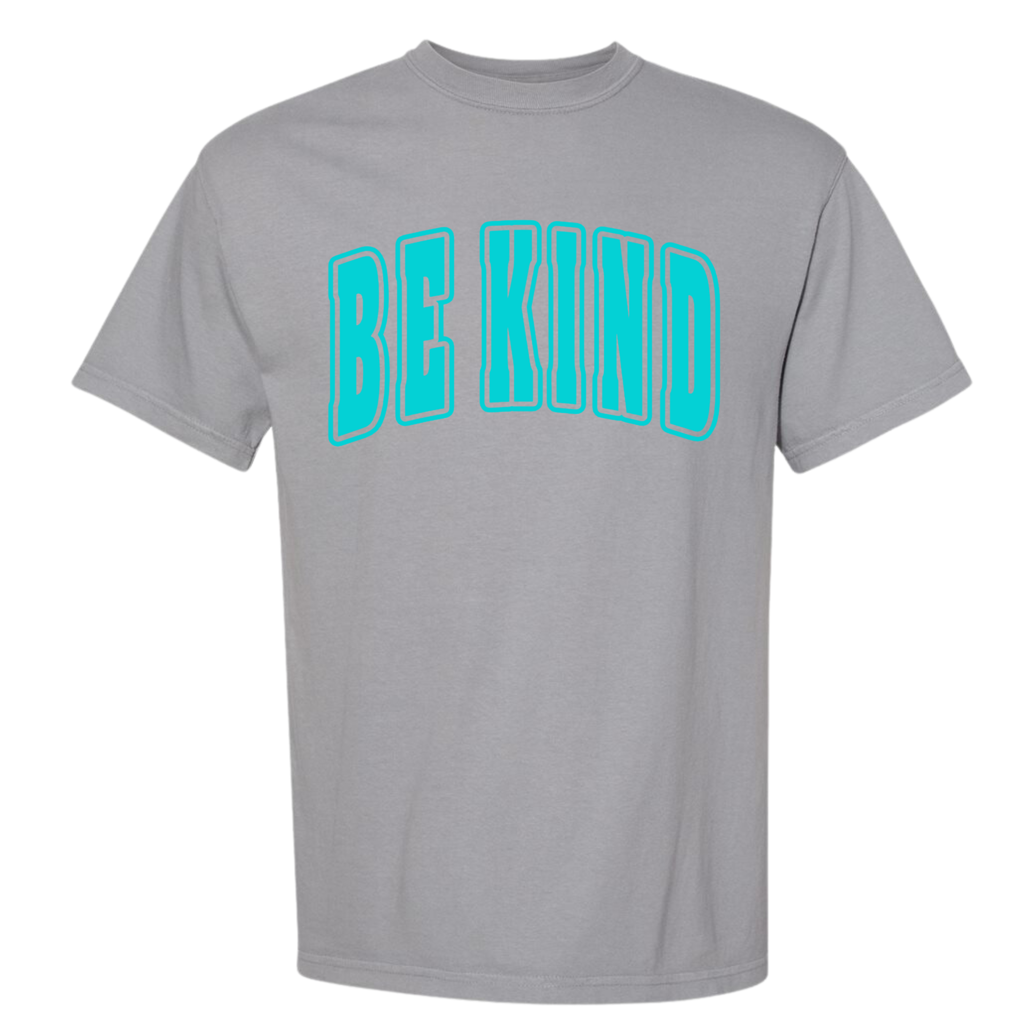 Adult Teal Puff Graphite Comfort Colors T-Shirt