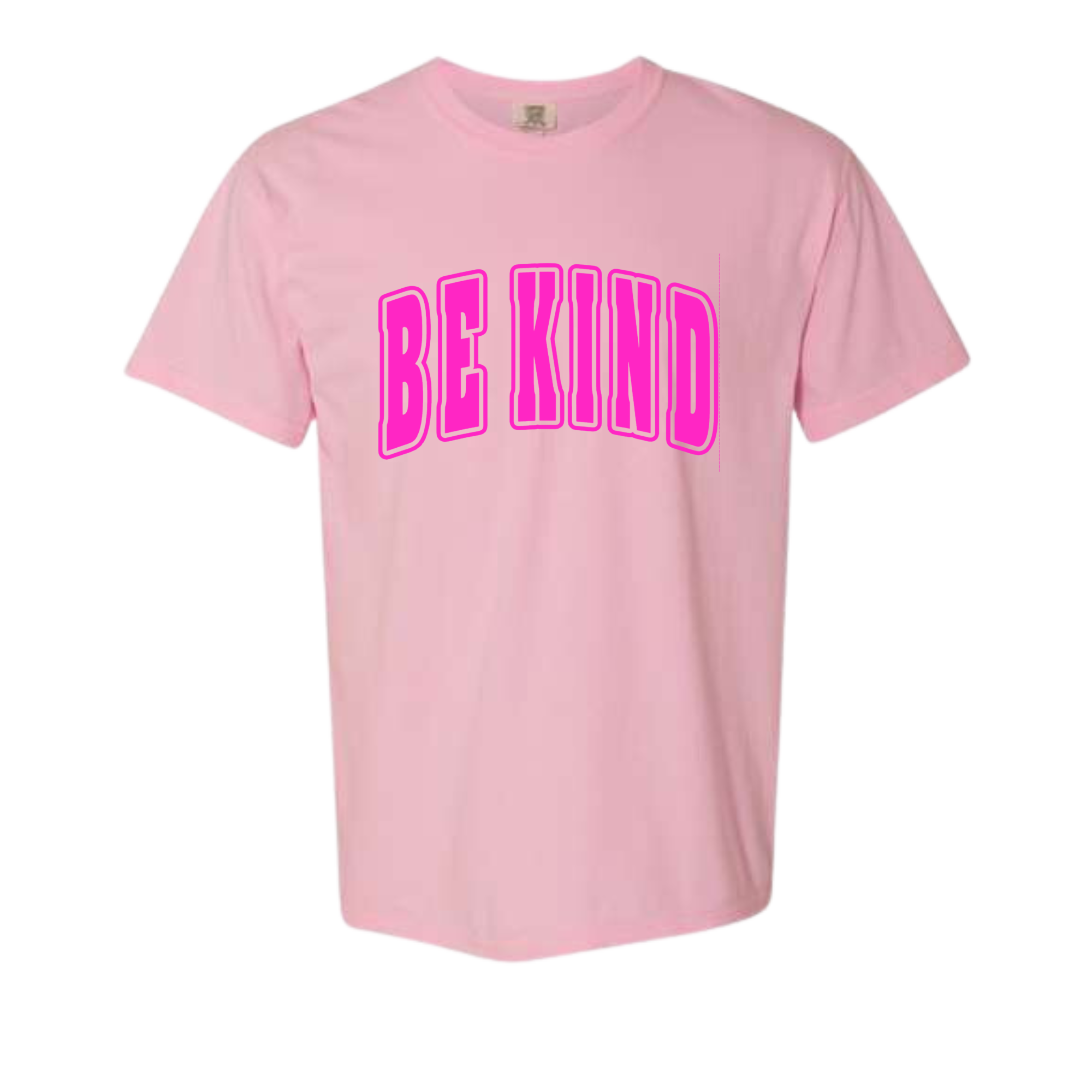 Adult Hot Pink Puff Light Pink Comfort Colors T-Shirt