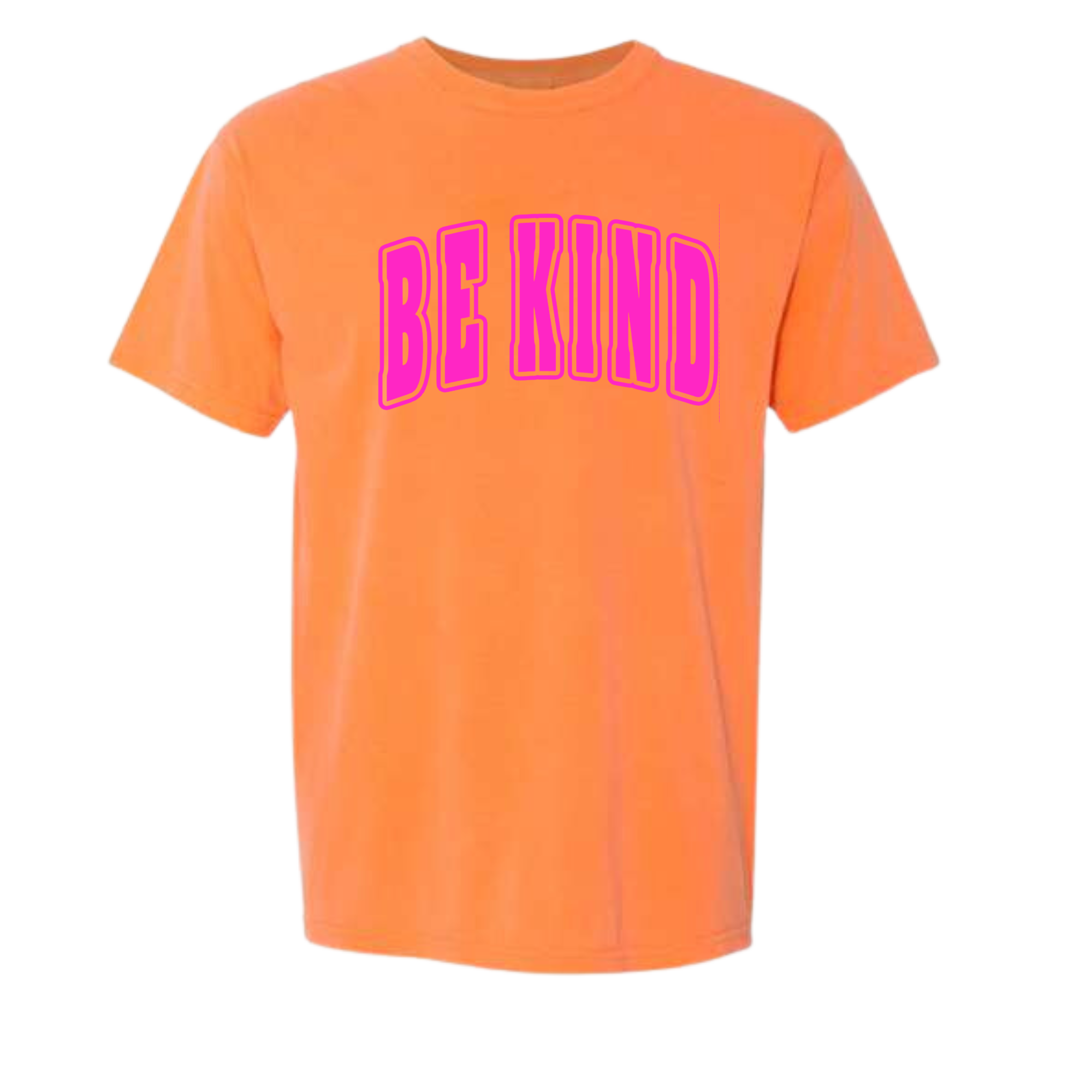 Adult Hot Pink Puff Orange Comfort Colors T-Shirt