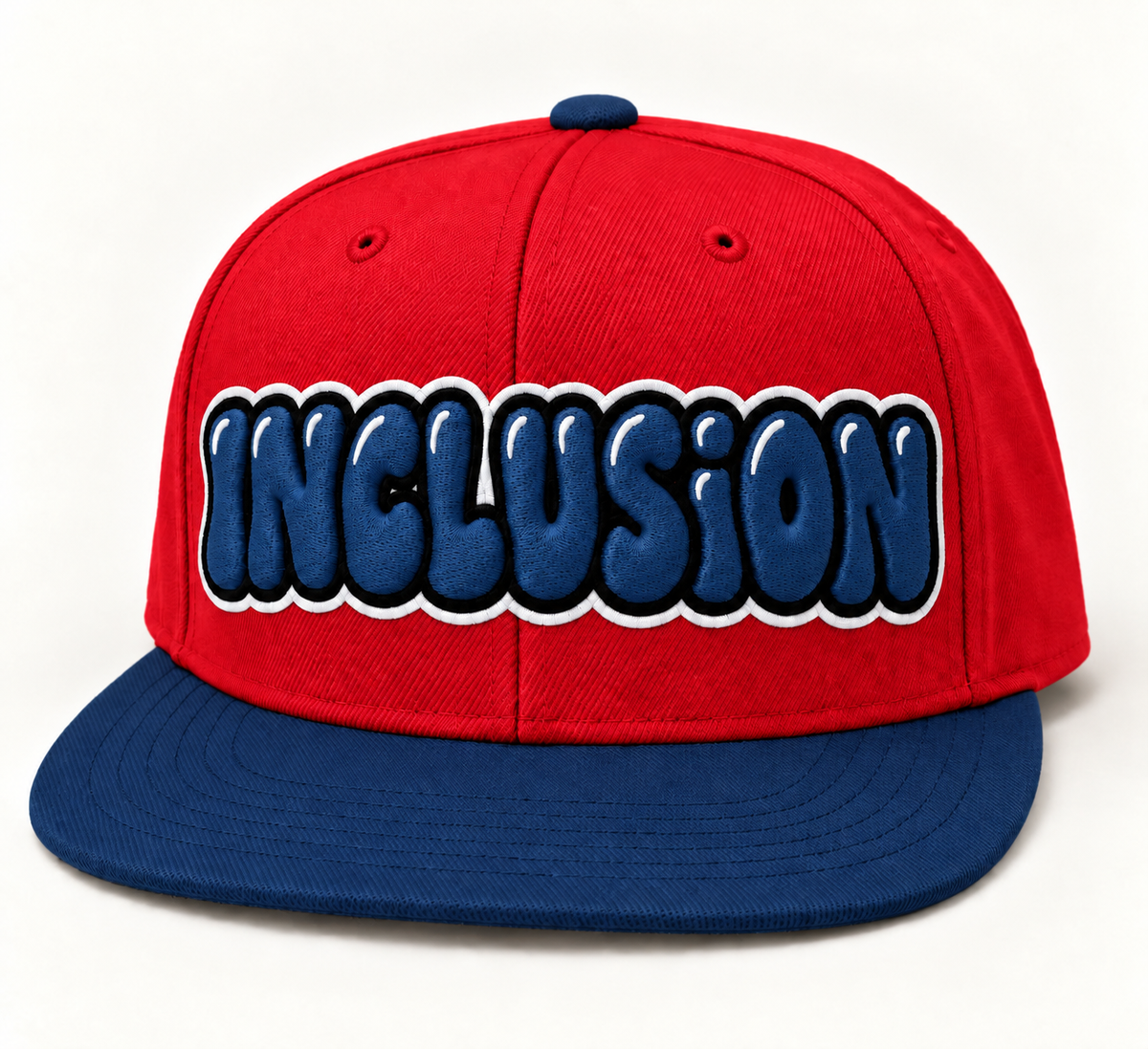 Bubble Inclusion Embroidered Patriotic Hat