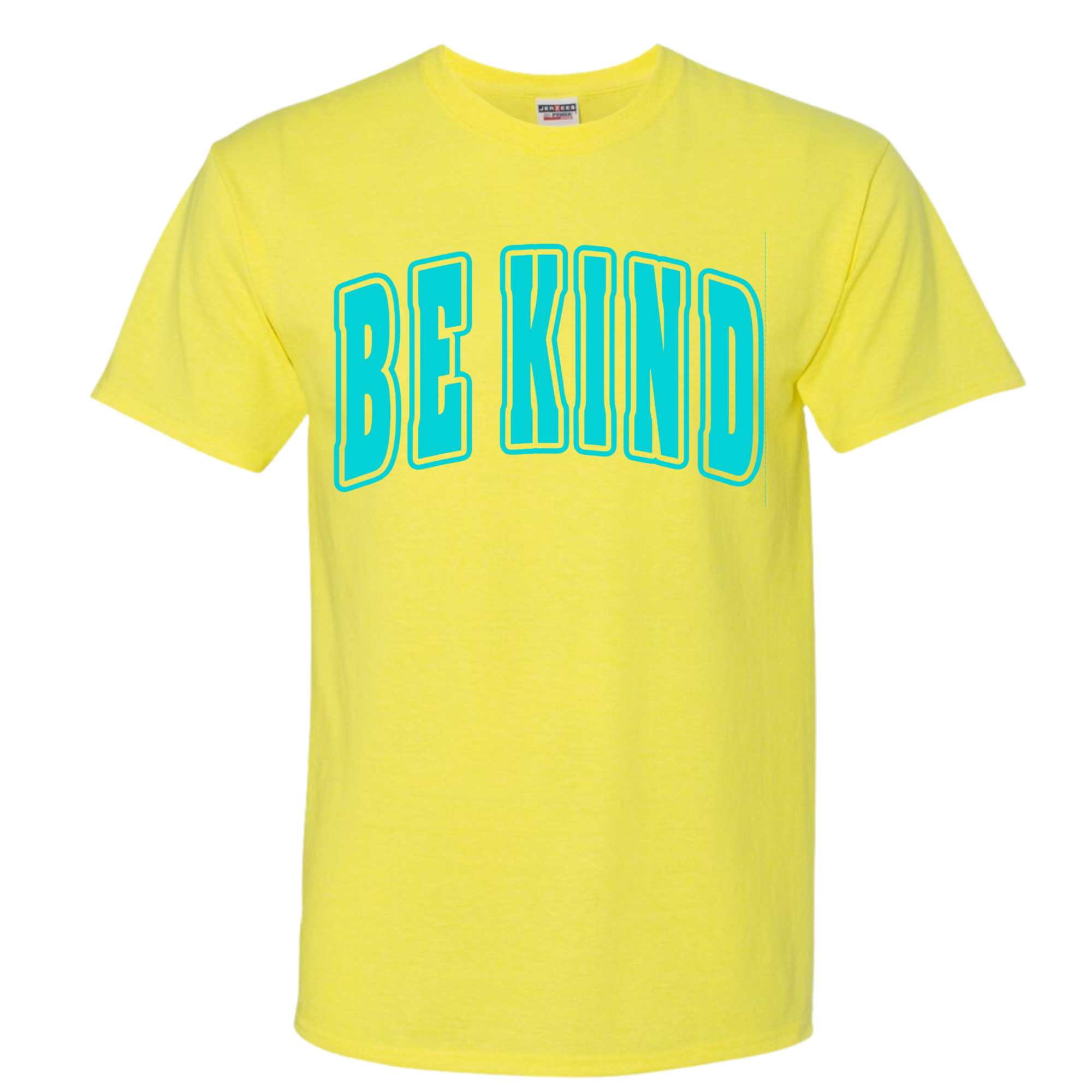 Neon Kids Bold Be Kind Yellow/Teal T-Shirt