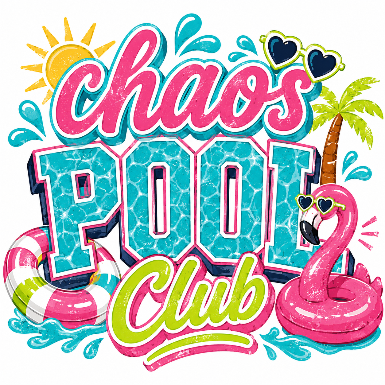 chaos pool club sticker