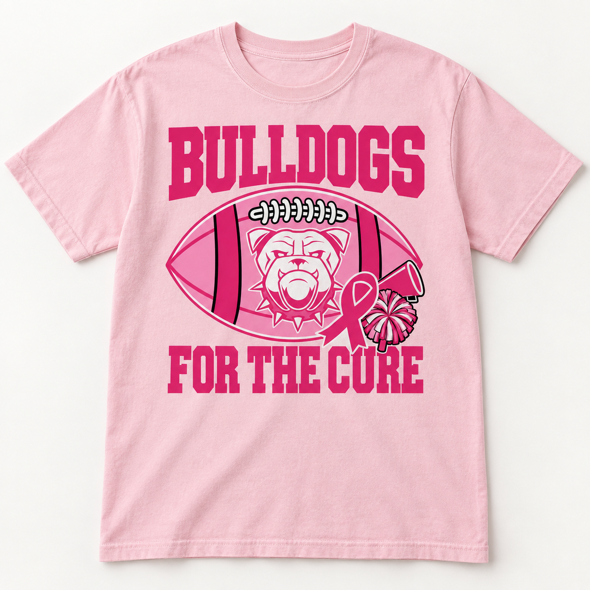 Pink Out Bulldogs Gildan TShirt