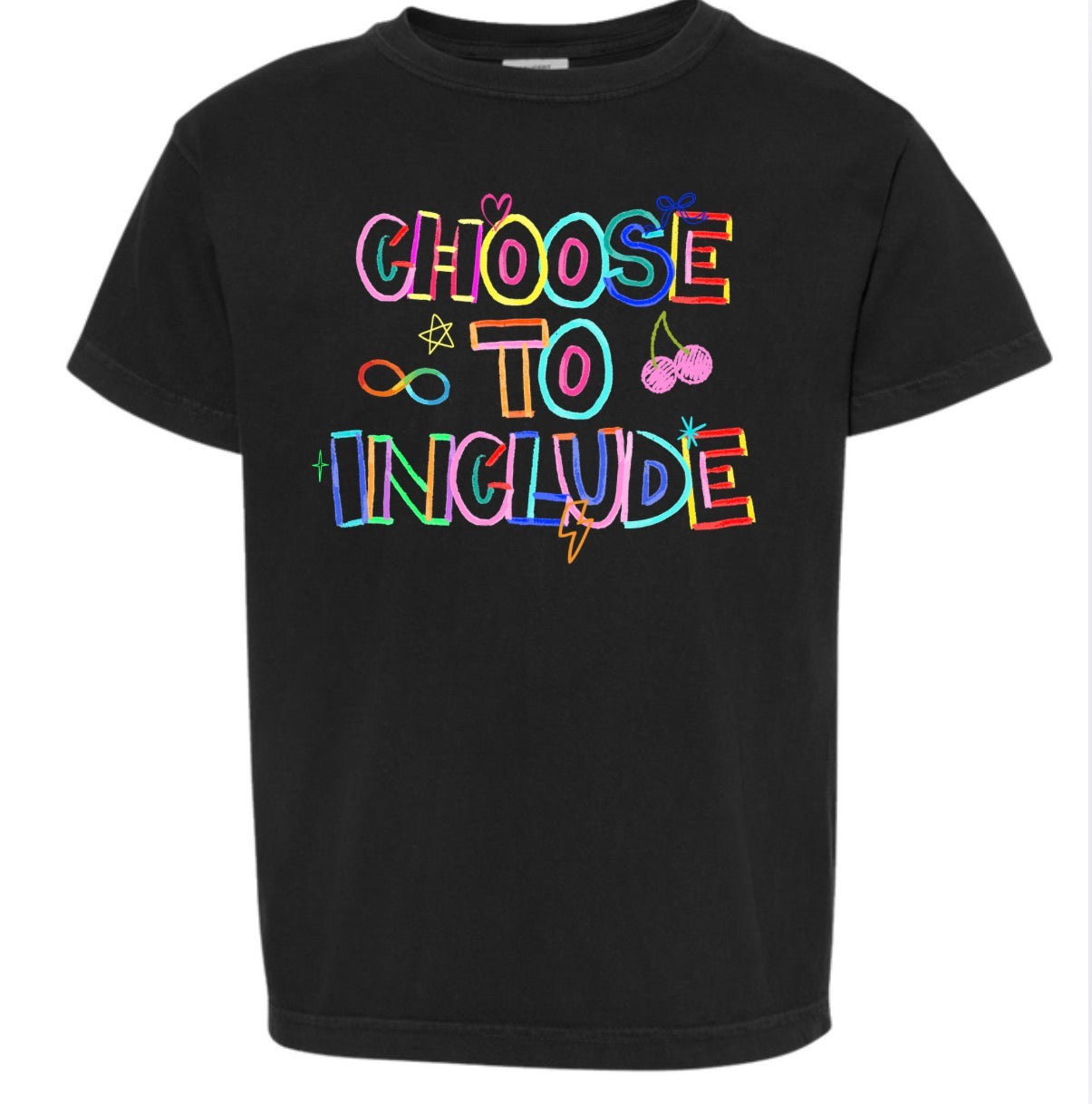 Adult Doodle Choose 2 Include Black Comfort Colors Tshirt