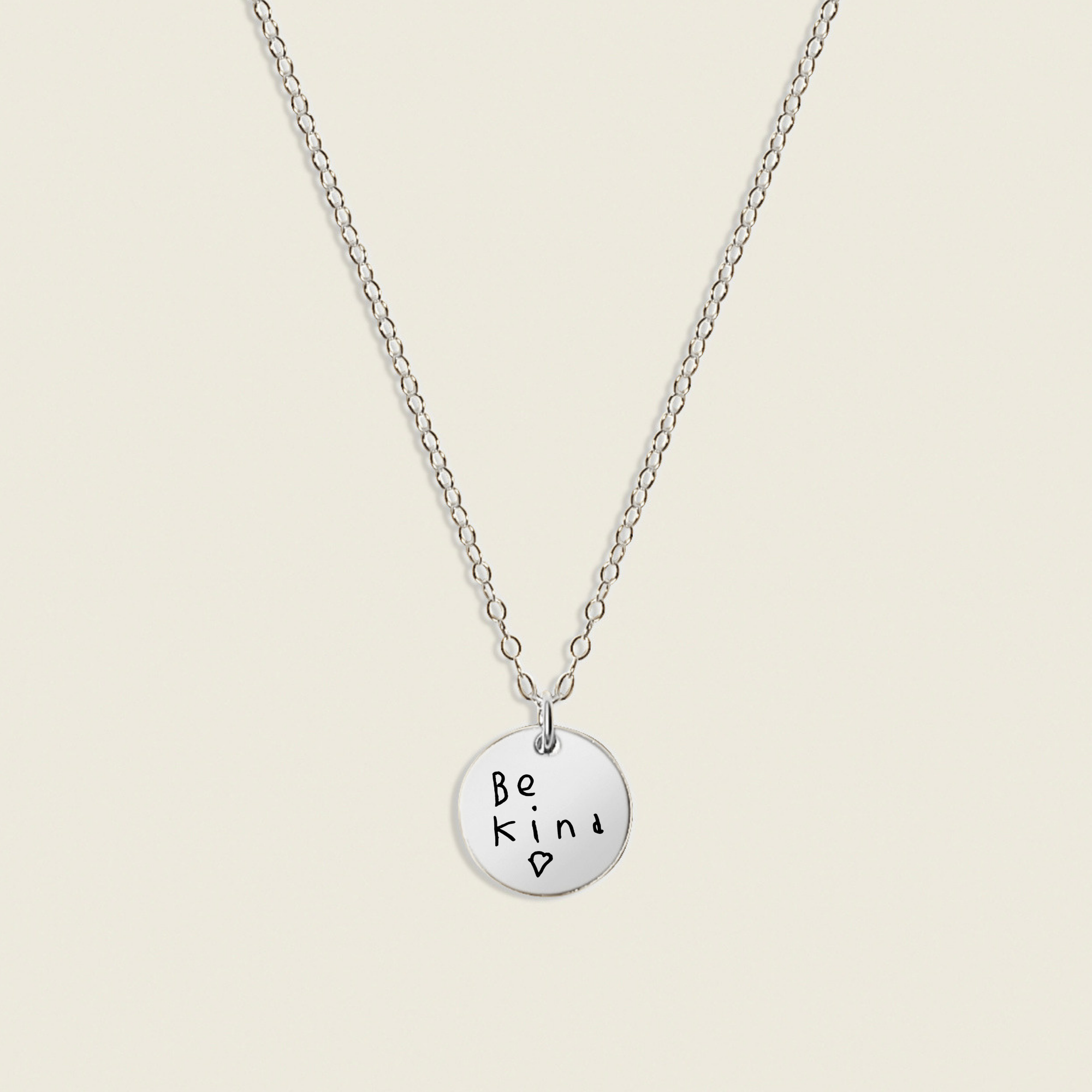 Parkers Be Kind Sterling Silver Necklace