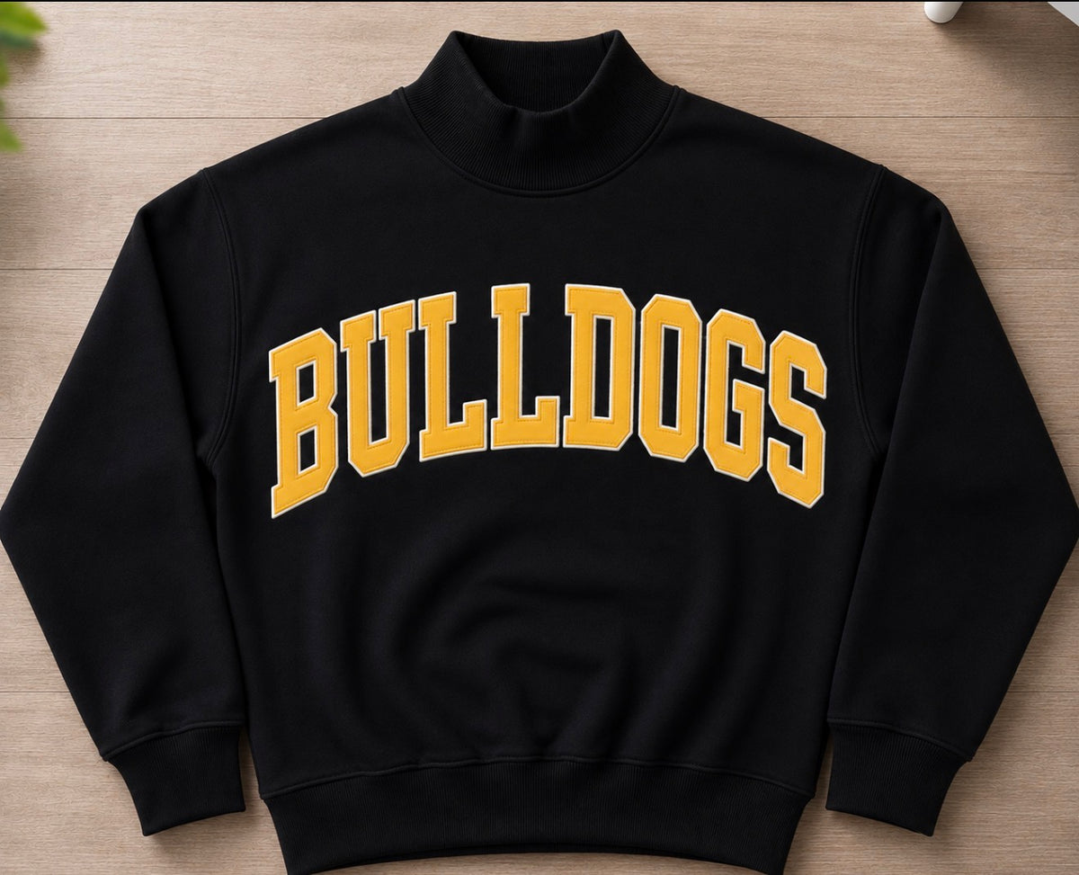 Bulldog Cheer Mockneck Sweatshirt