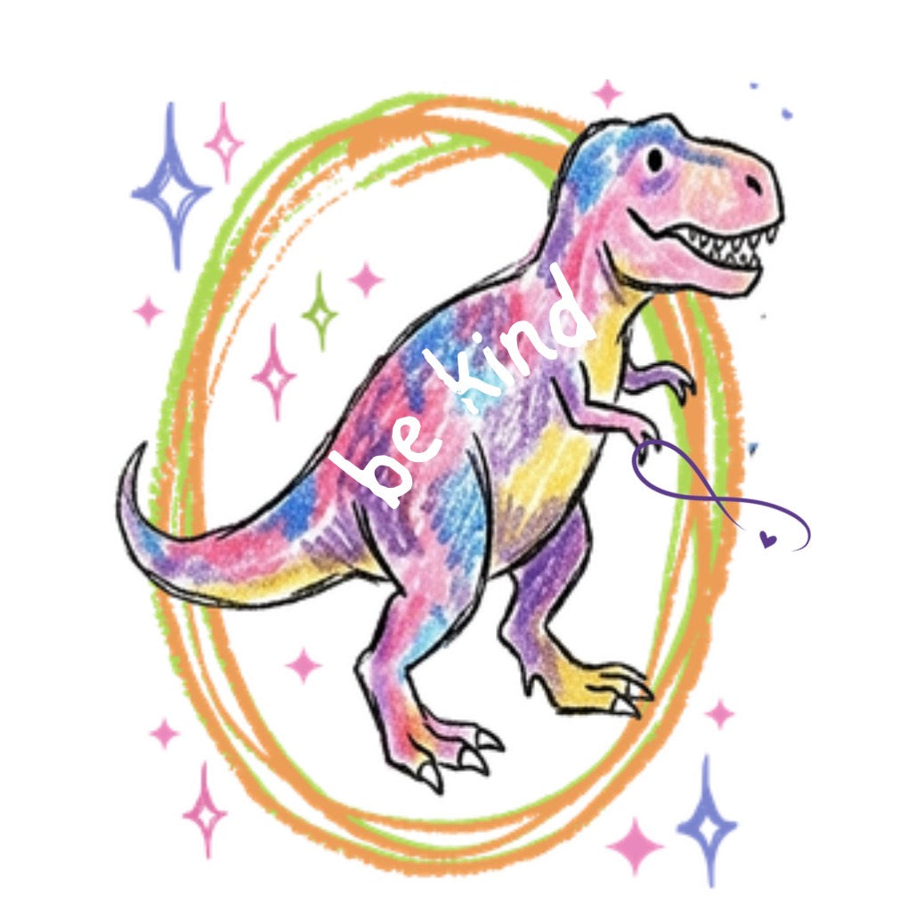 Colorful Dino Sticker