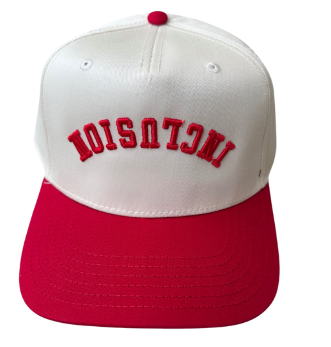 Red Inclusion Upside Down Hat