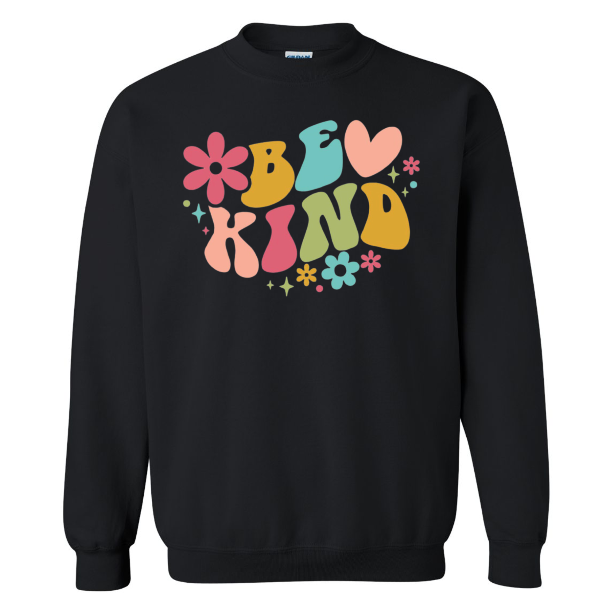 DRP adult be kind black crewneck sweatshirt