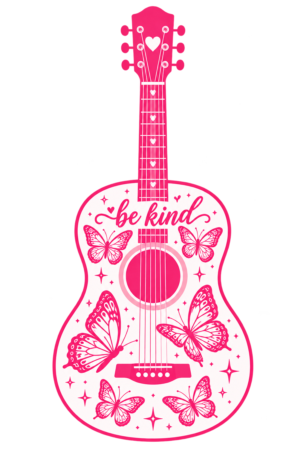 Be Kind Guitar Sticker