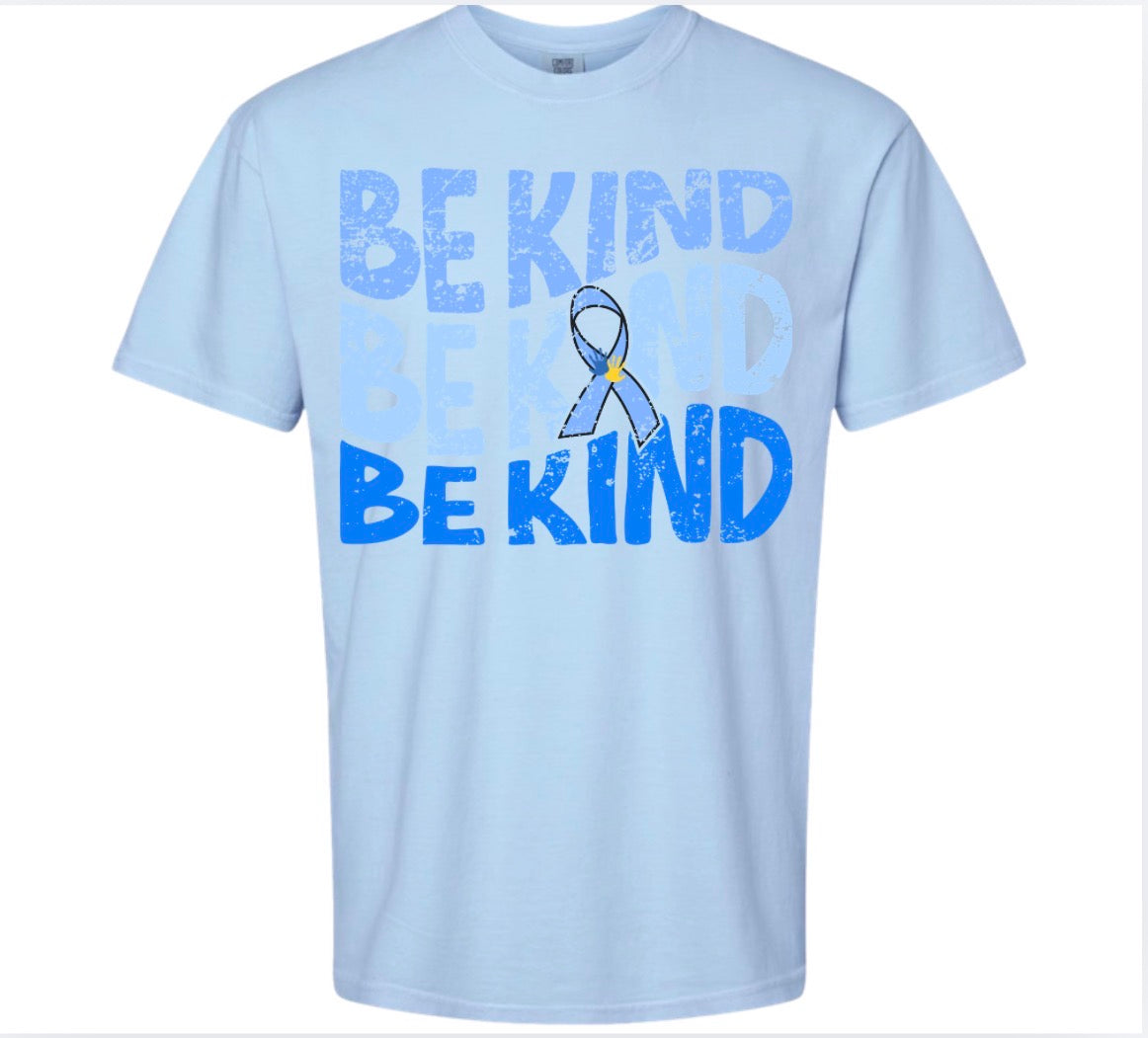 Adult Rubys Rainbow Be Kind Awareness Comfort Colors Tshirt