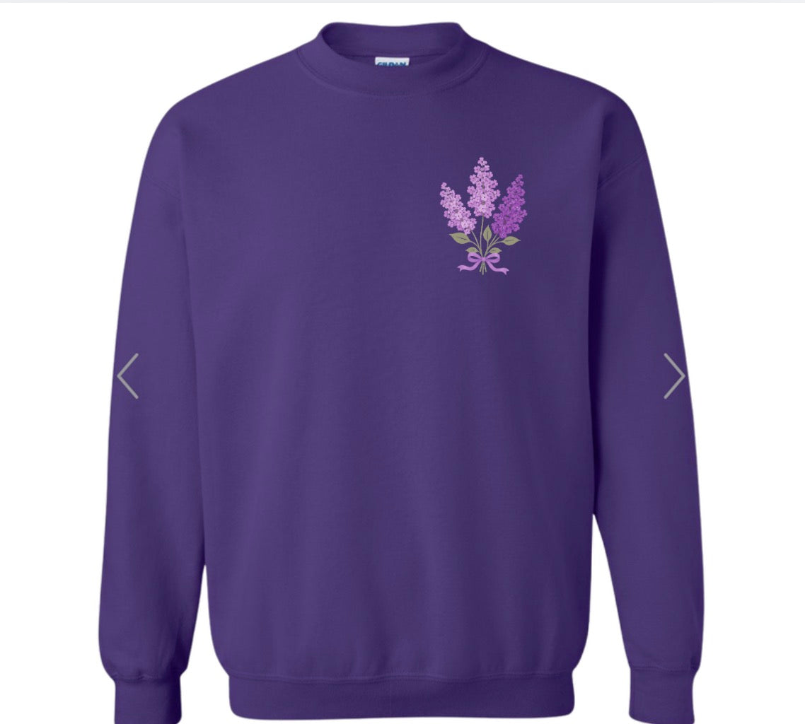 Youth Spokane Lilac Purple Gildan Crewneck