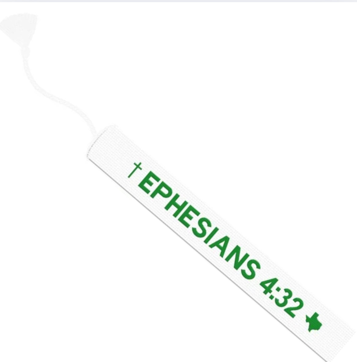 Ephesians 4:32 TX Green Embroidered Bracelet