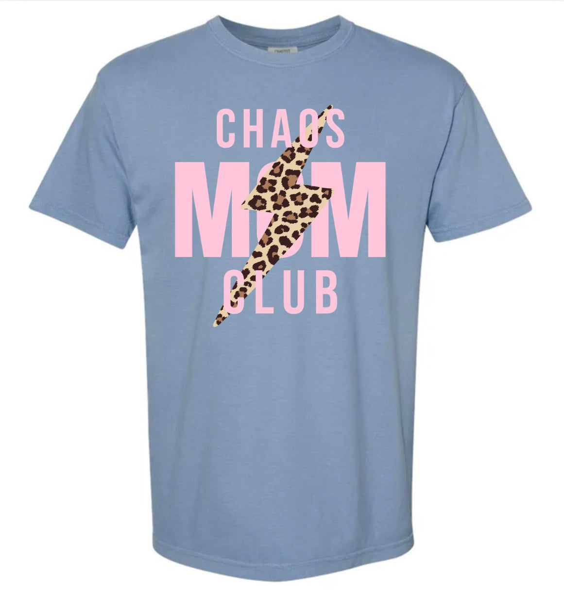 Adult Chaos Mom Bolt Denim CC Tshirt