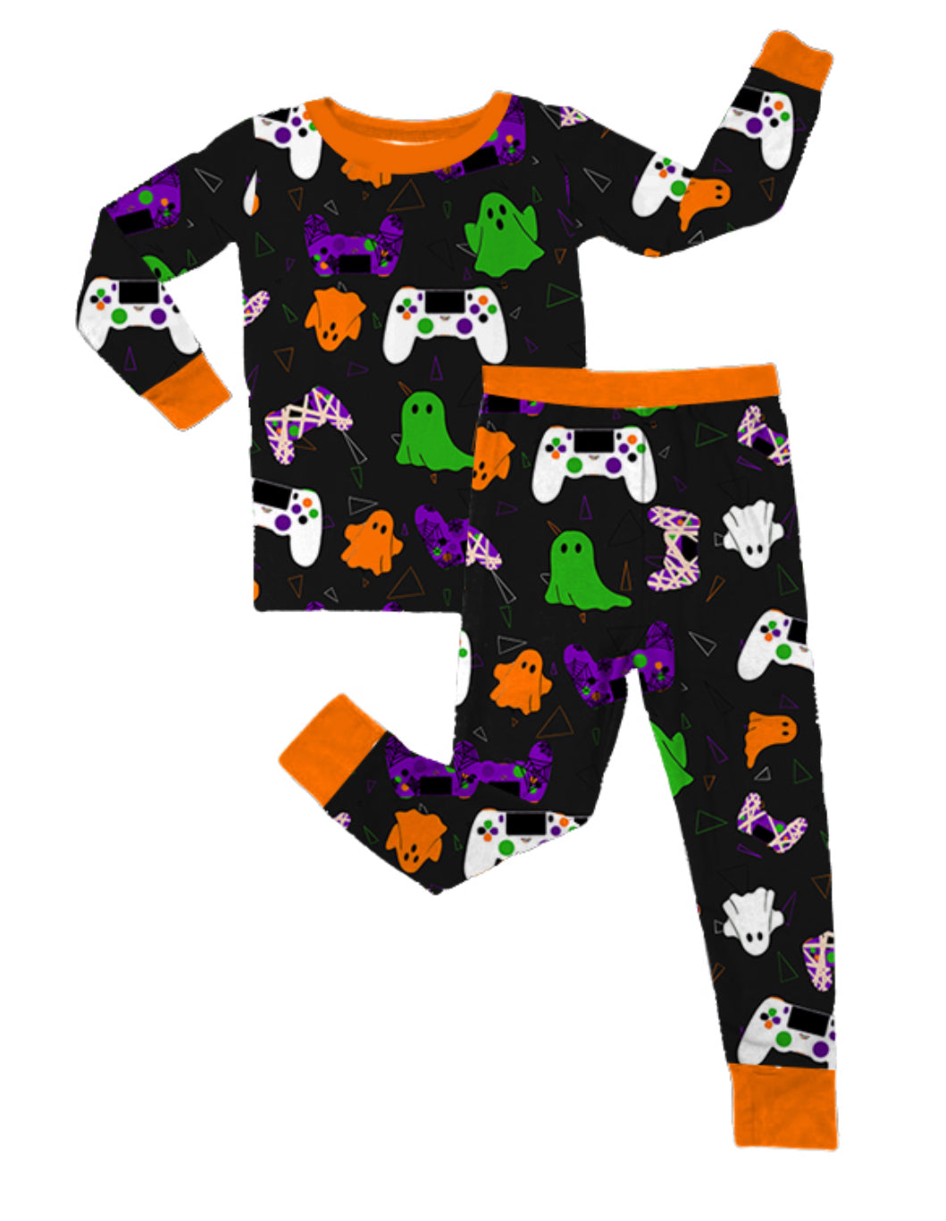 Kids Halloween Gamer Two Piece Long Set (PREORDER Ships End SEPT)