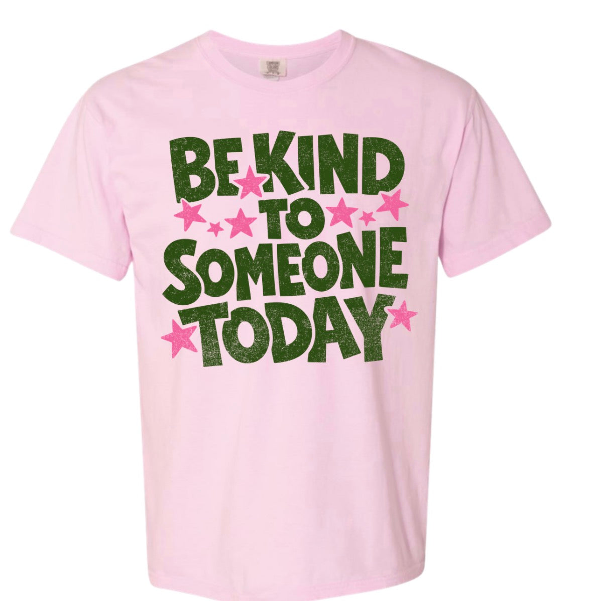 Adult Be Kind Today Stars Pink Comfort Colors