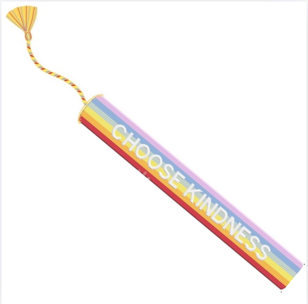 Rainbow Choose Kindness Embroidered Bracelet