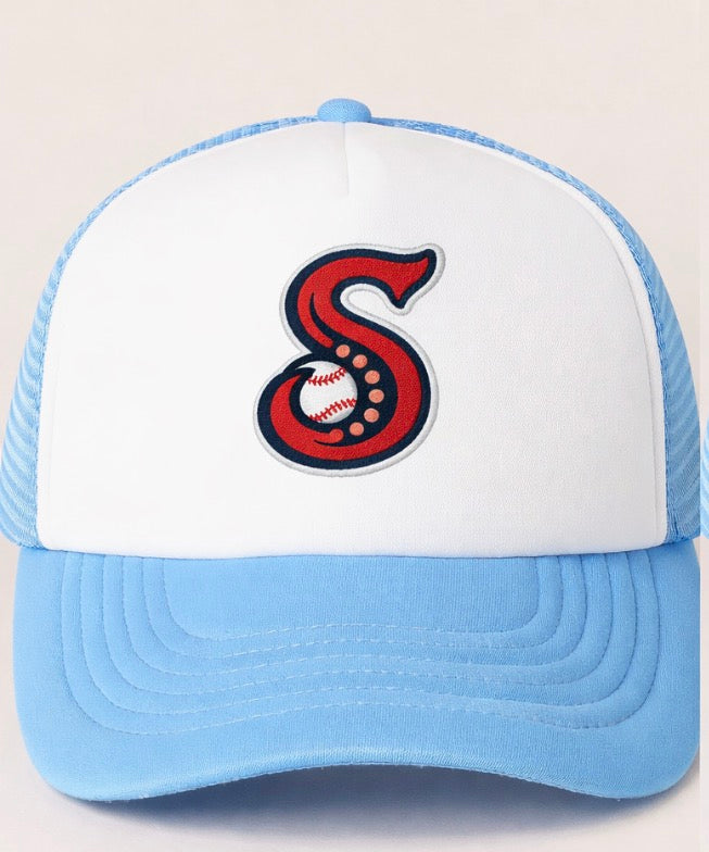 Squid S Trucker Light Blue Hat