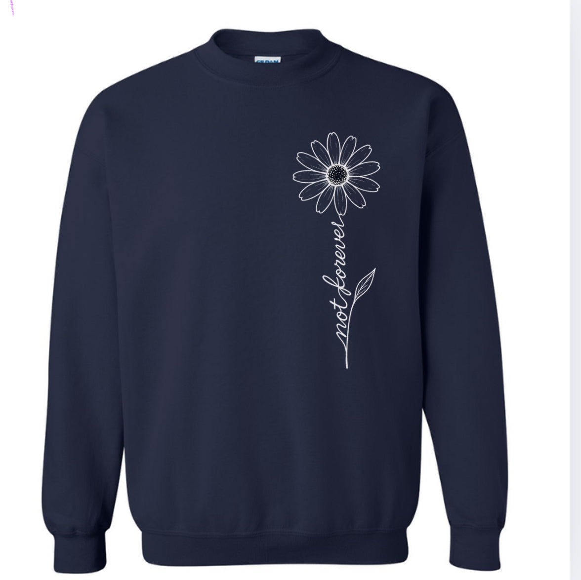 Adult Not Forever Daisy Comfort Colors Long Sleeve T-Shirt