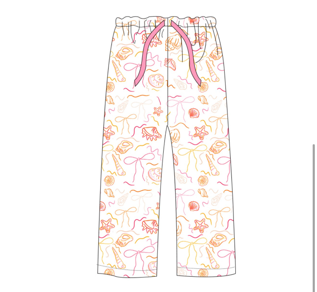 PRE-ORDER (Ships end of July) Adult Sea Shells PJ Pant