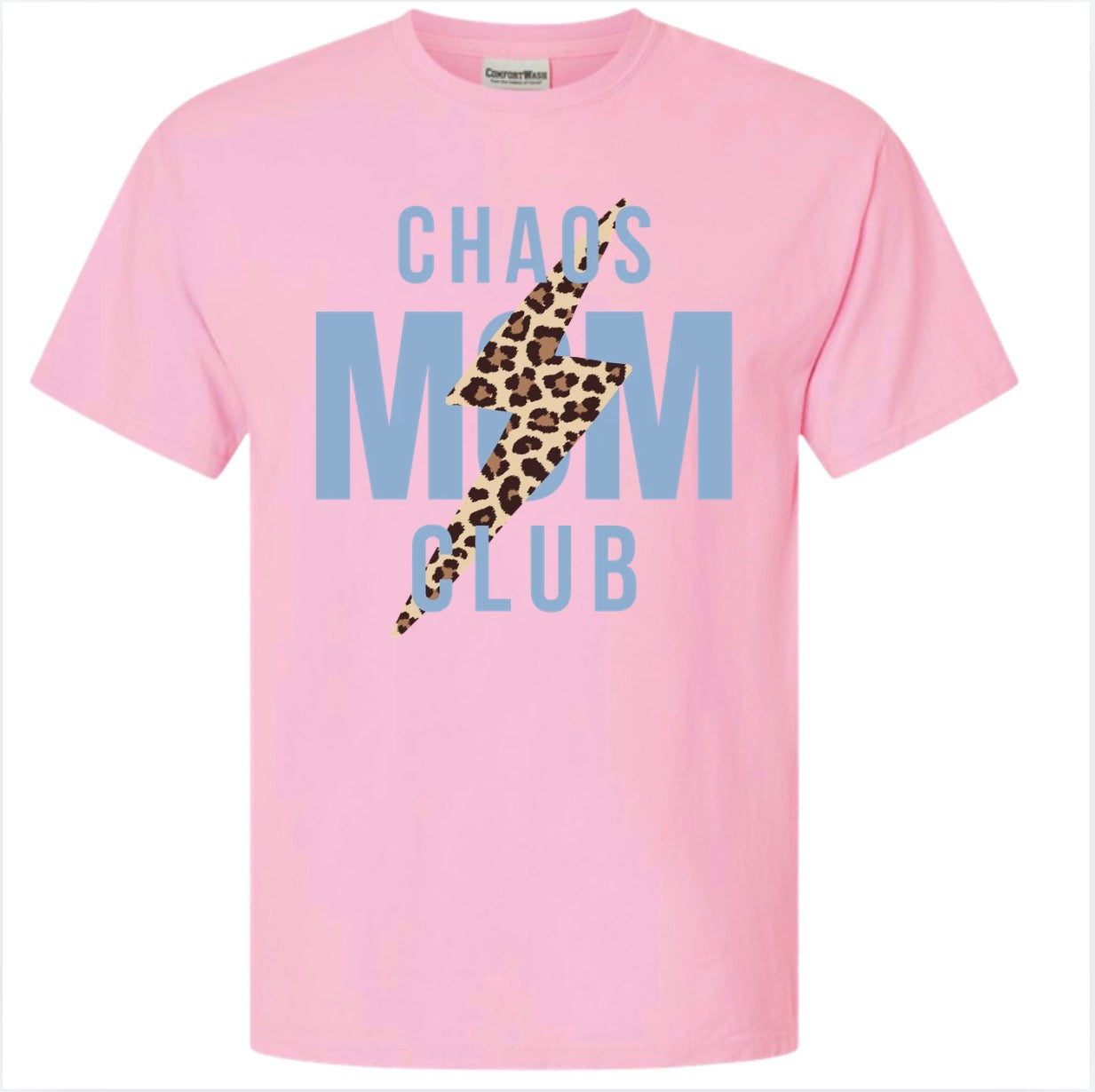 Adult Chaos Mom Bolt Pink CC Tshirt