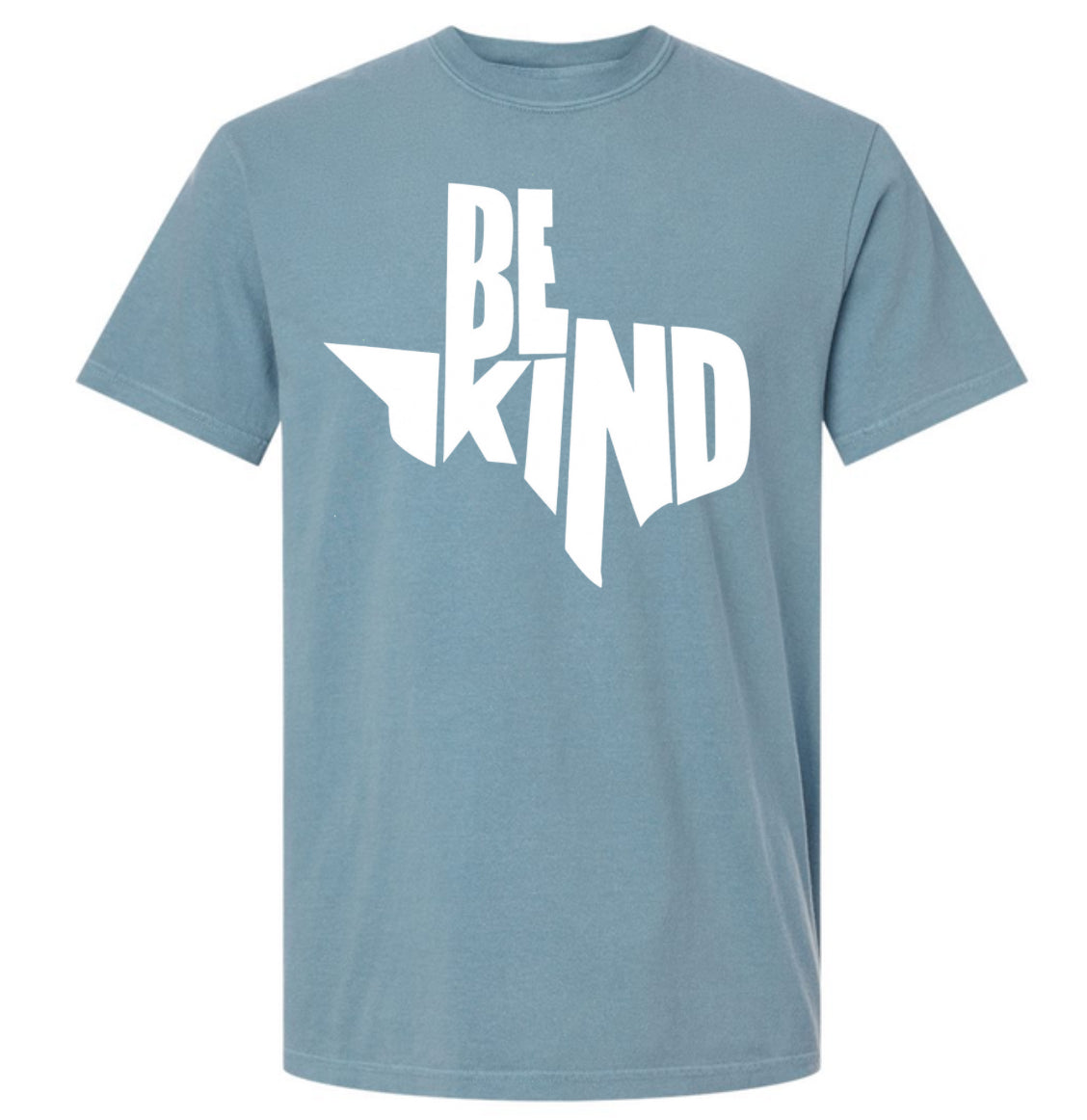 Adult Be kind Texas Indigo Blue Comfort Colors T-Shirt