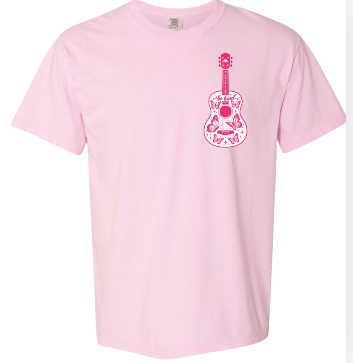Adult Be kind today guitar tshirt