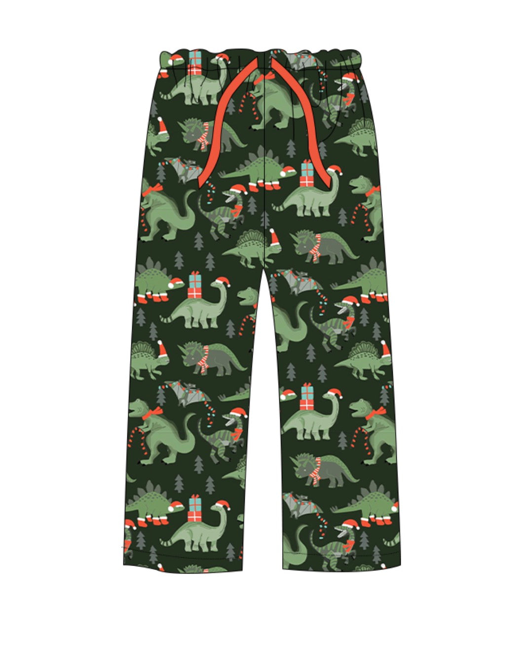 Christmas Green Dinos Pajama Pants (Ships beg Dec)
