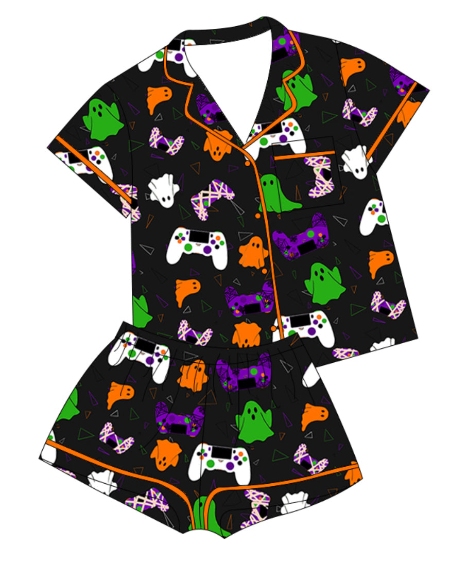Adult Halloween Gamer Short Set