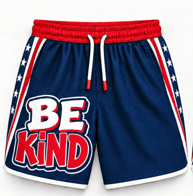 Kids Mesh Patriotic Shorts