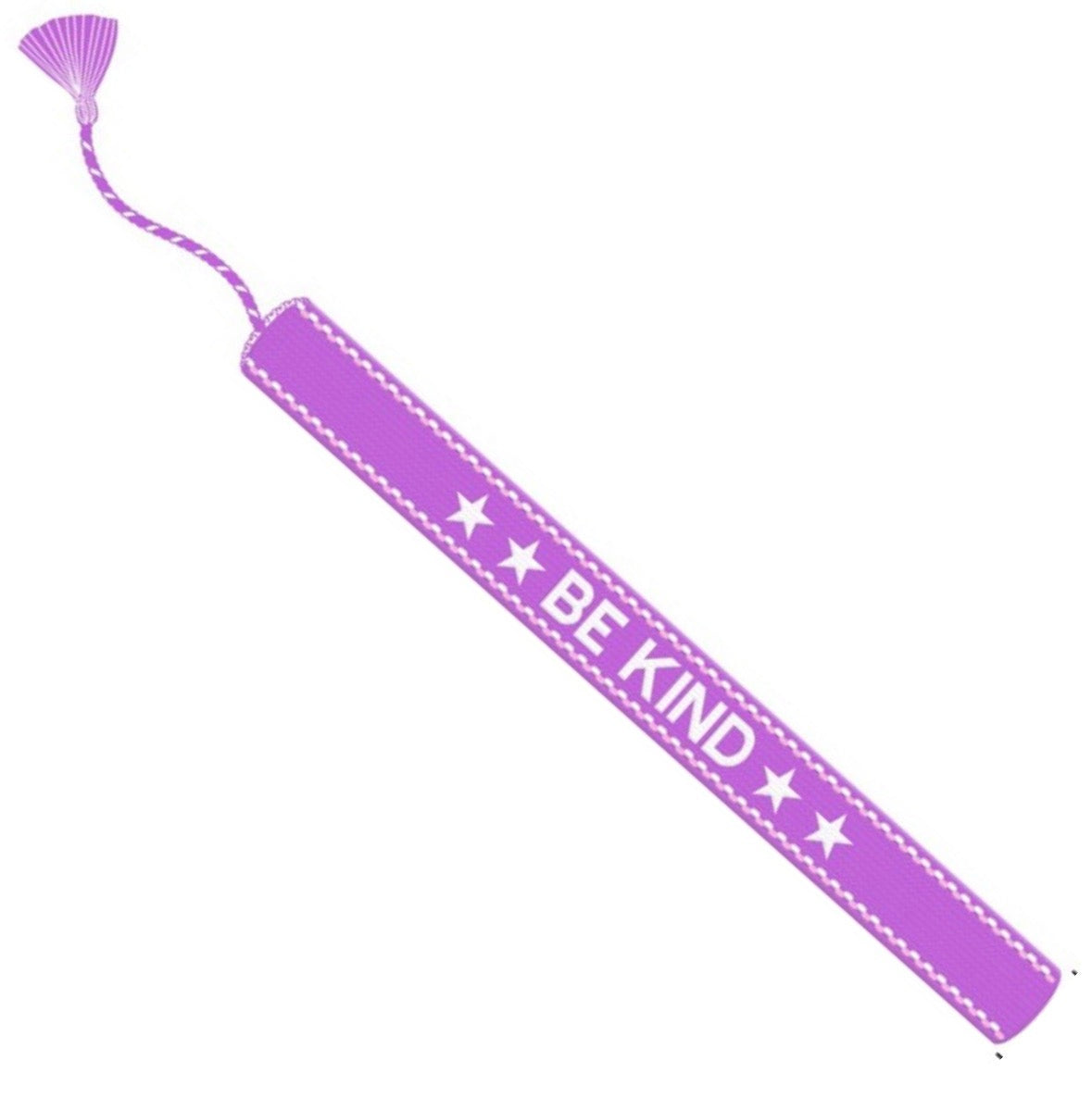 Purple Stars Be Kind Embroidered Bracelet