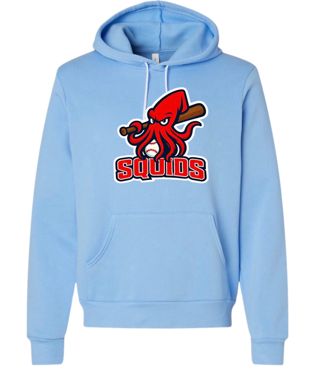 Squids Blue Bella Canvas Light Weight Hoodie