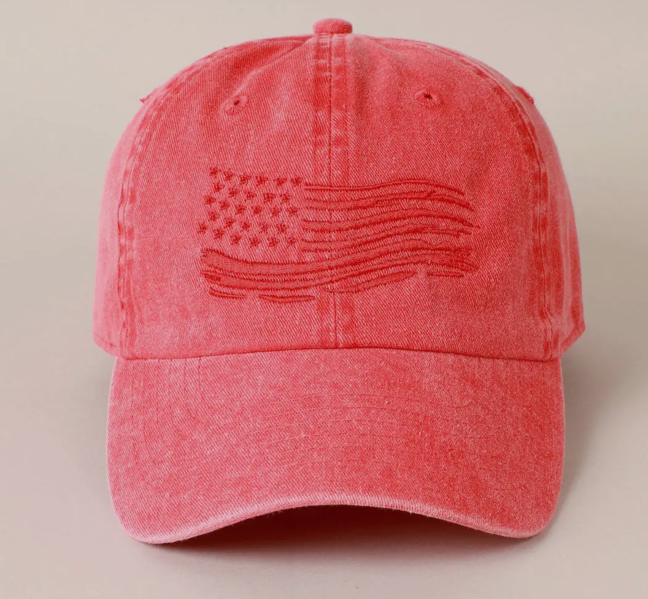 Distressed Flag Red Hat