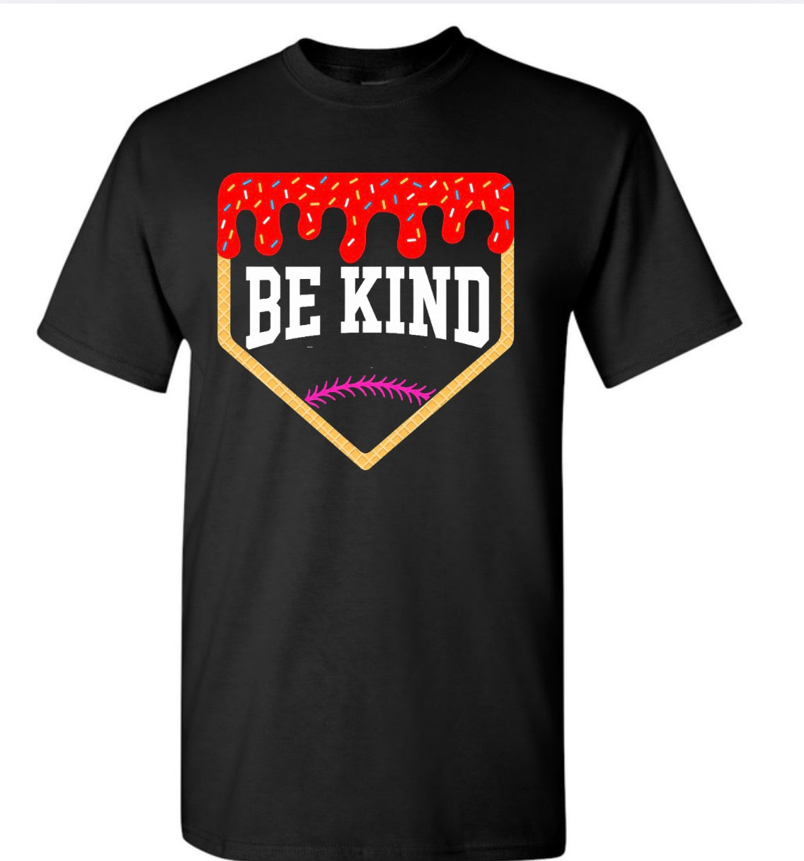 Youth Baseball Drip CC Black Tshirt
