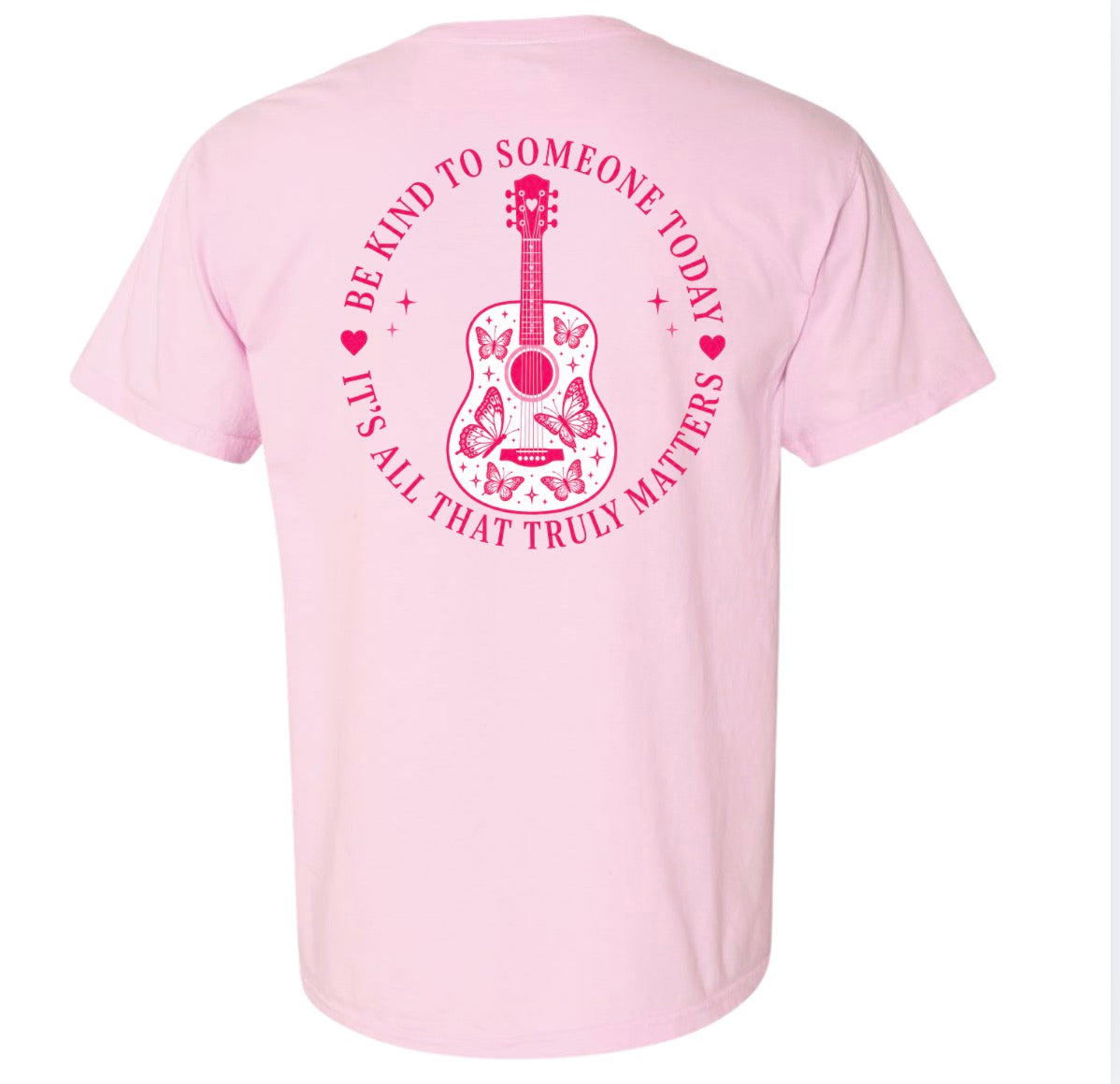 Adult Be kind today guitar tshirt